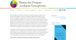 Desktop Screenshot of cliniques-juridiques.org