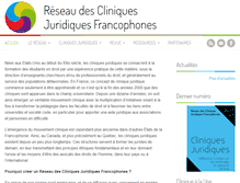 Tablet Screenshot of cliniques-juridiques.org